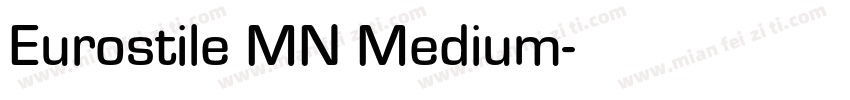 Eurostile MN Medium字体转换